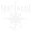 The Northworn Project logo solid white